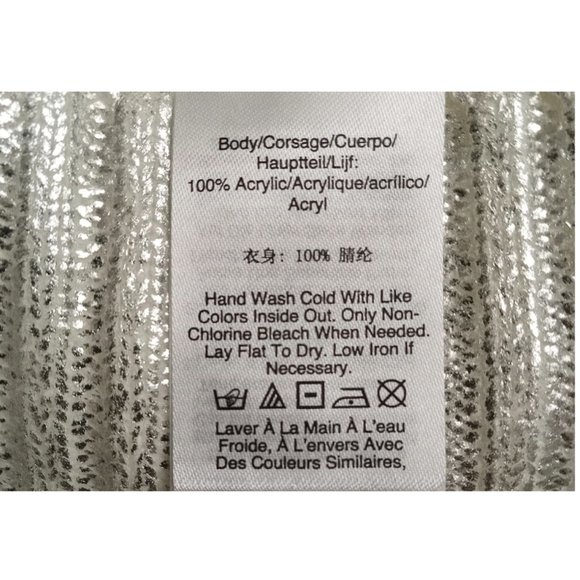 NWT DKNY Metallic Sweater Size XL - Picture 7 of 8
